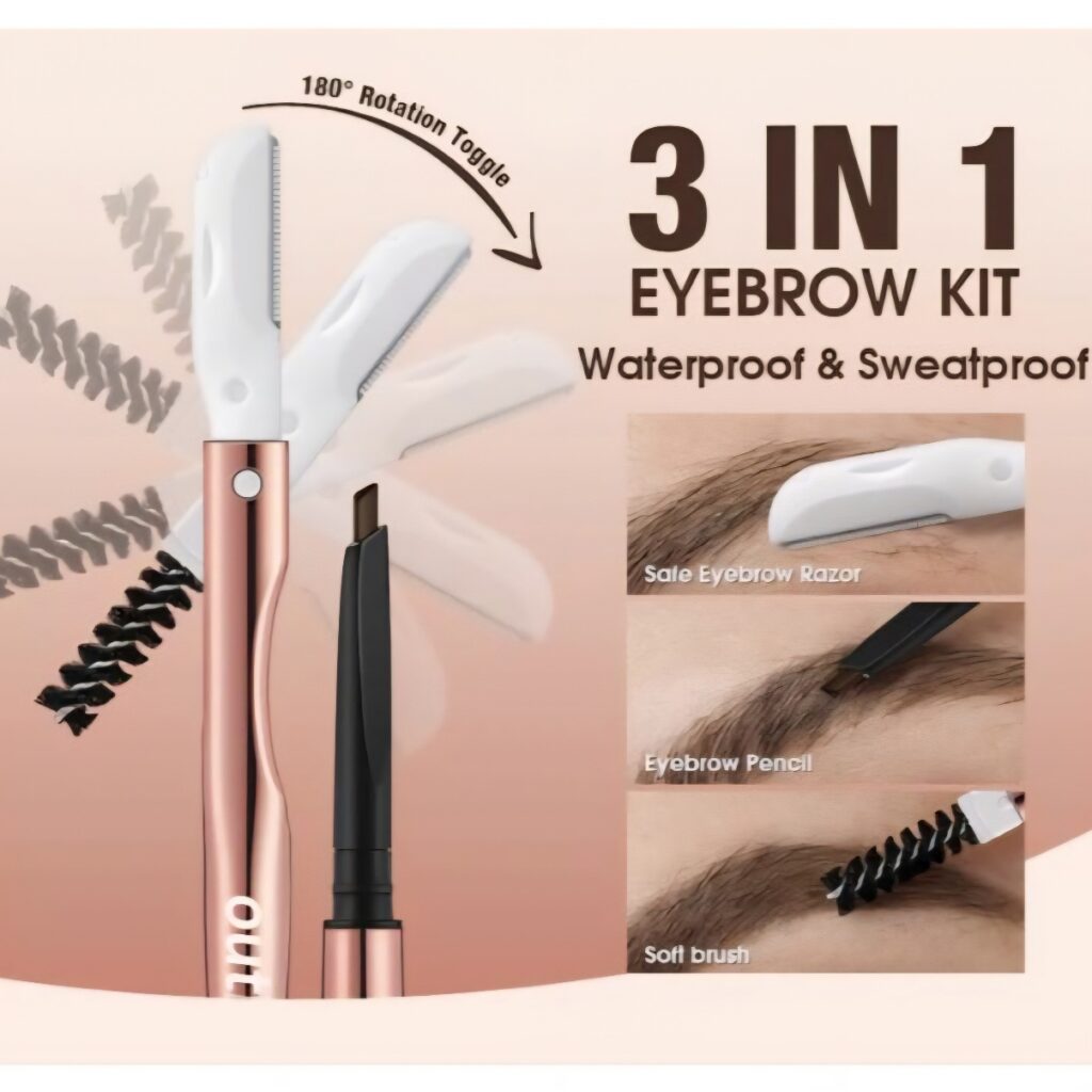 O.TWO.O Outline 3-in-1 Eyebrow - Sävy 04 DARK BROWN